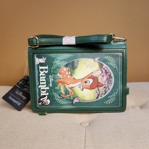 Loungefly Disney Bambi Classic Story Book Convertible Backpack Crossbody Bag NEW - Picture 6 of 14